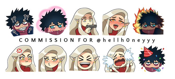 Discord Emoji Set for hellh0neyyy