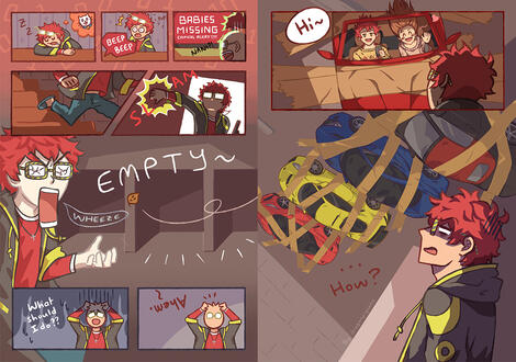 2018 Double Trouble: Choi Prank Zine - double page comic